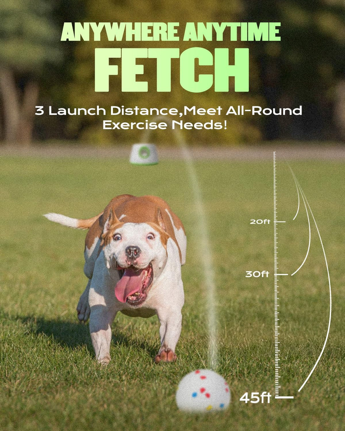 Automatic Dog Ball Thrower Launcher for Small to Medium Dogs