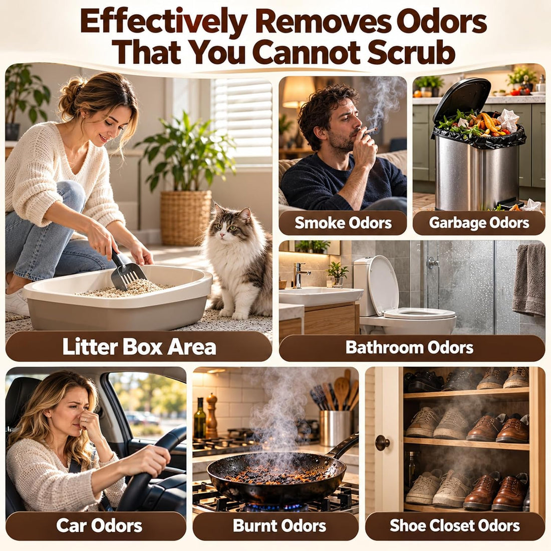 Cat Litter Deodorize, Pet Odor Eliminator for Home,Plug in Air