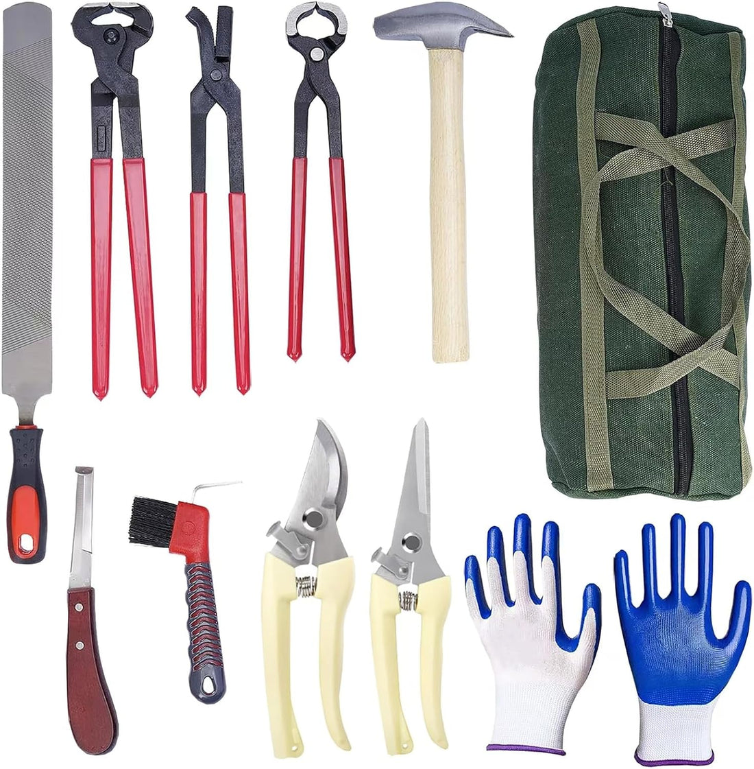 11pcs Farrier Tools Farrier kit Horse shoeing Tools Farrier Supplies