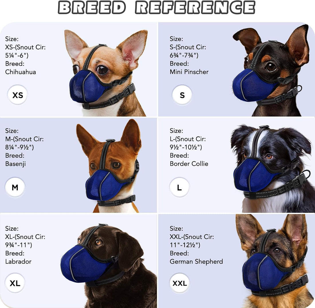 BONTHEE Dog Muzzle,Soft Nylon Muzzles Anti Biting Barking