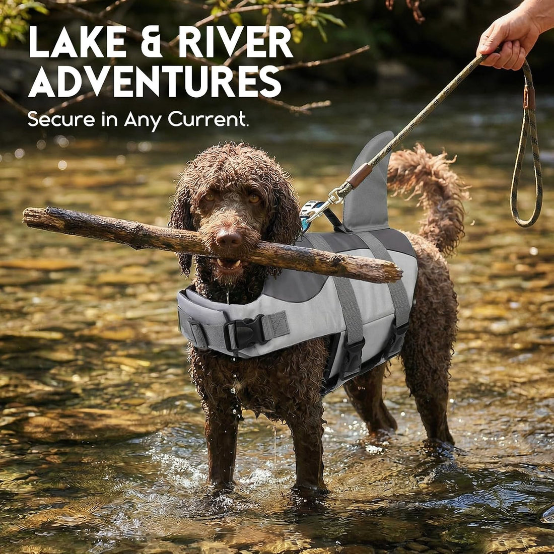 ASENKU Dog Life Jacket - Pet Safety Vest for Swimming & Boating