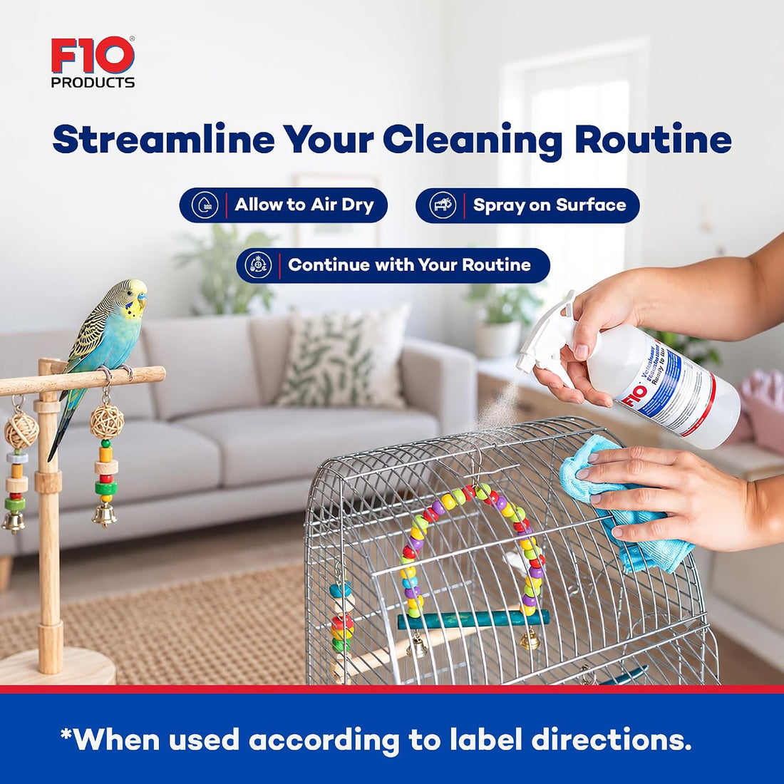 F10 Ready To Use Veterinary Disinfectant Spray - 1 Liter