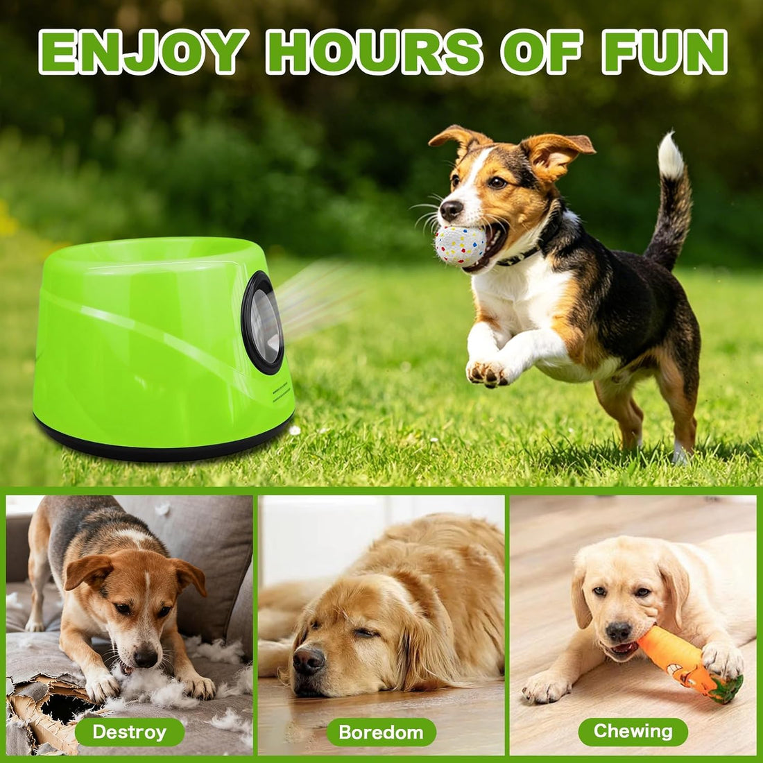 Dog Ball Launcher, Automatic Dog Ball Thrower Machine for Small