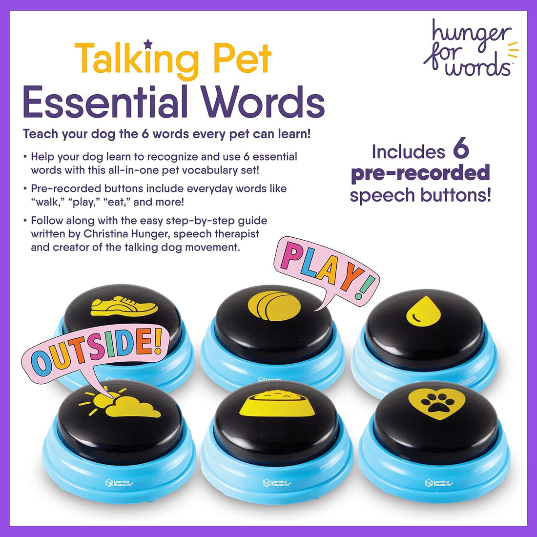 Hunger For Words Talking Pet Essential Words