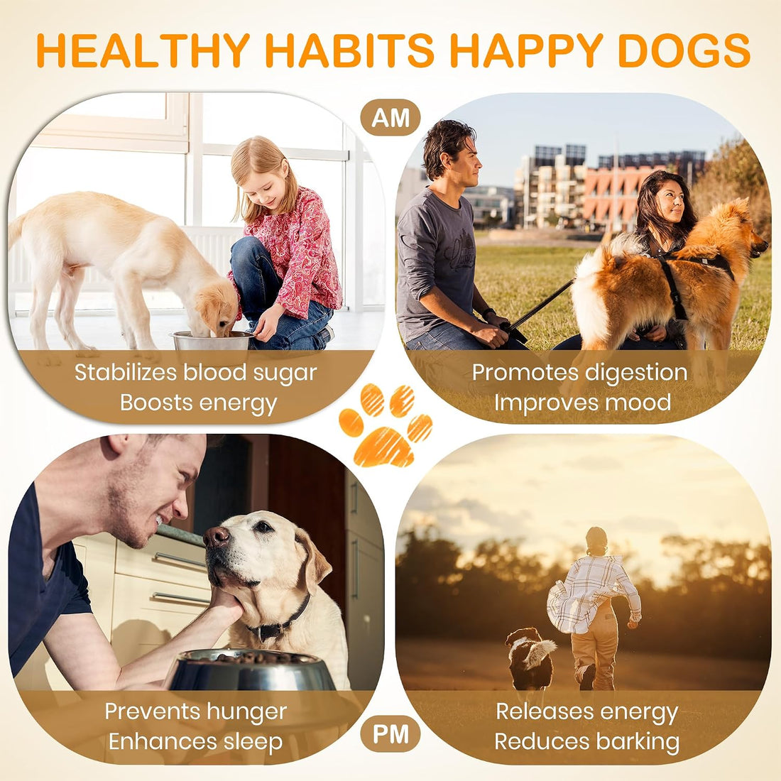 EliteSign Dog Feeding Reminder Sign, Pet Feeding Tracker with Magnet