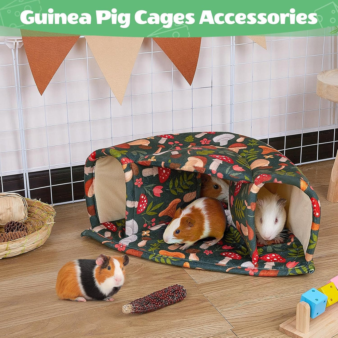 Unicorn Catcher Washable Guinea Pig Hideout Large Cozy Bed for Small