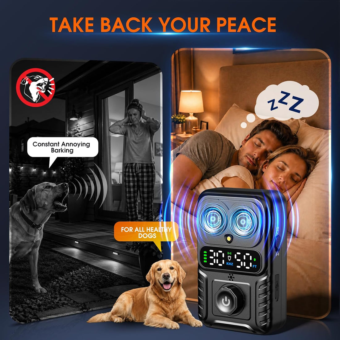 Automatic Bark Control Box, Smart Dog Bark Deterrent Device