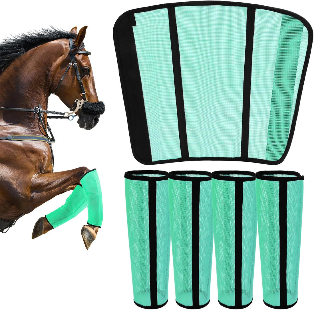Fly Boots for Horses Set of 4 – Innovative Curved-Edge Design