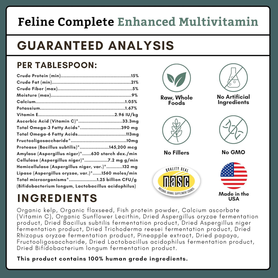 Wholistic Pet Organics Feline Complete - 4 oz