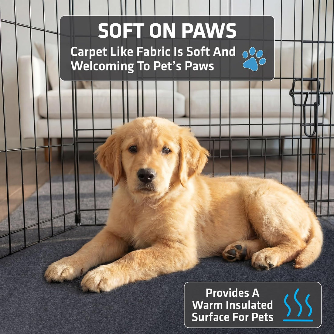 Drymate Jumbo Dog Playpen Mat, Super Absorbent, Waterproof