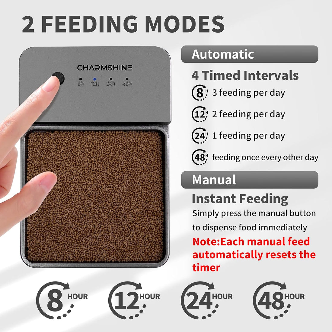 300ml Automatic Feeder for Aquarium Vacation Timer for Fish Tank Food