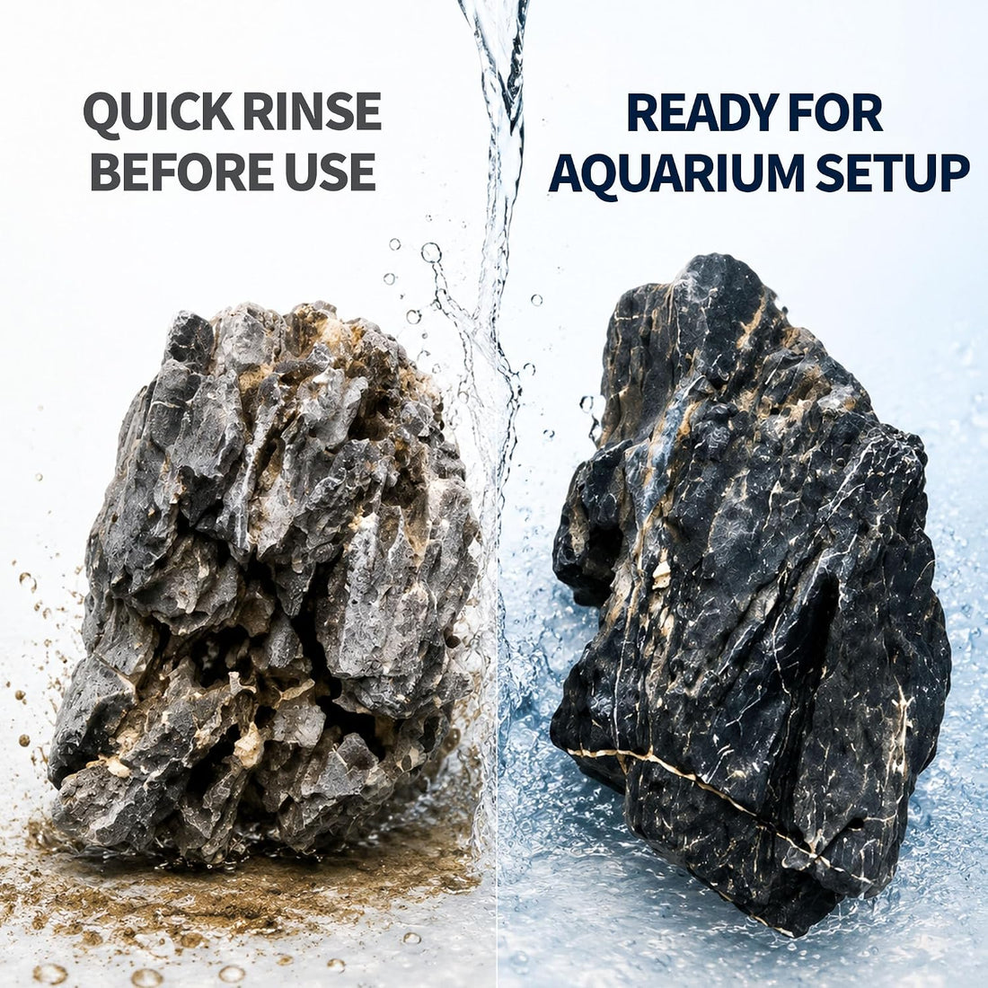 Seiryu Stone Aquascaping Rocks, 1 lb (2-4"), Aquarium Stone Set