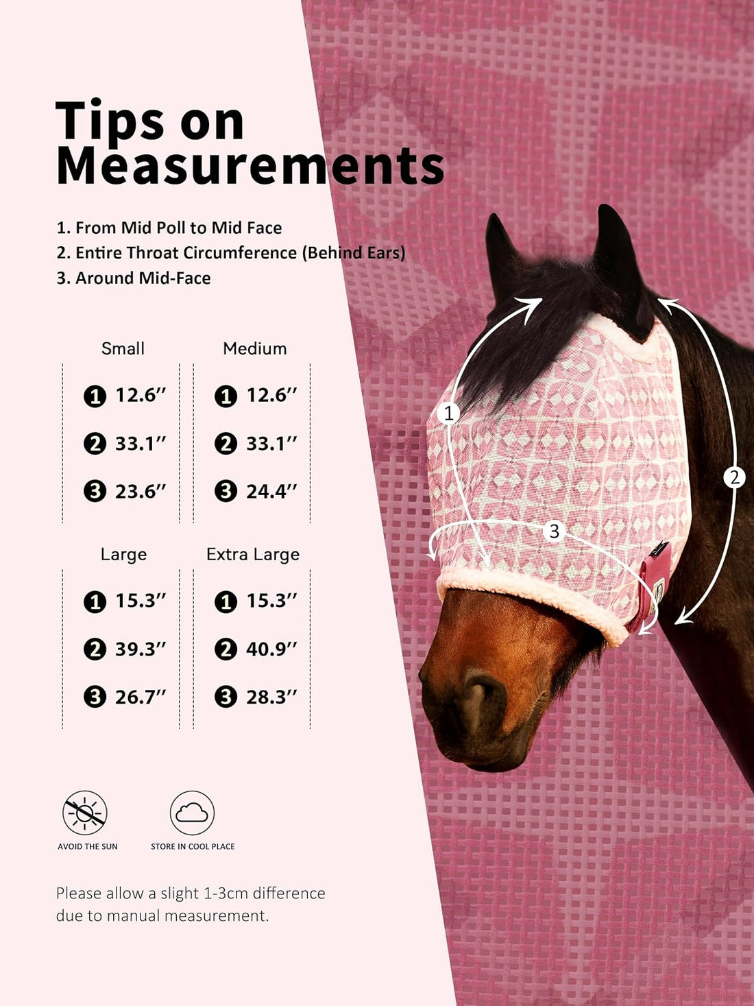 Tackmore Horse Fly Mask Without Ears