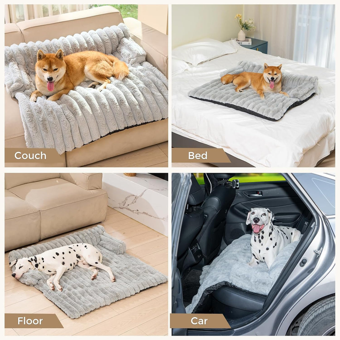 Avont Dog Bed Mat for Couch, Warm Fluffy Calming Sofa Topper