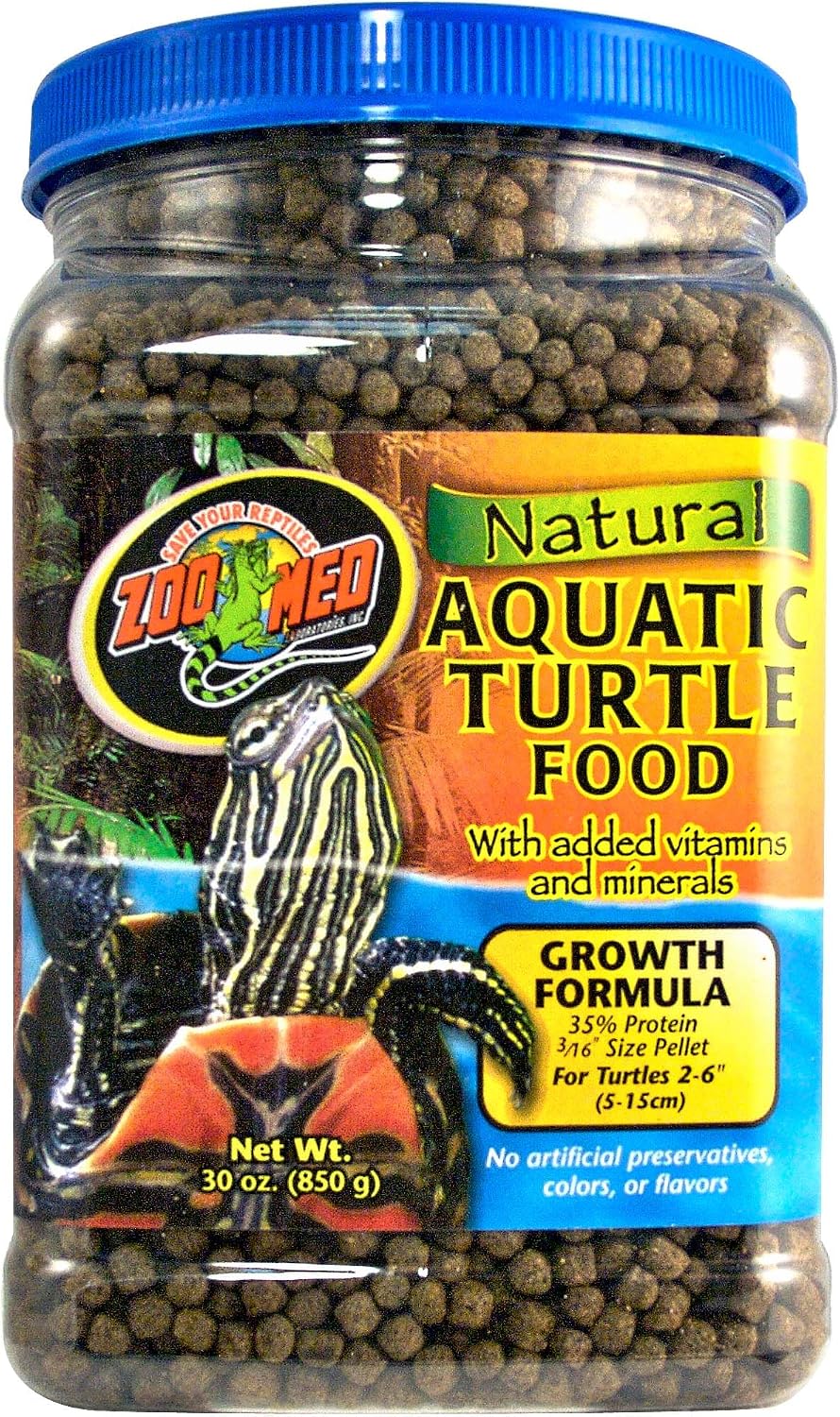 Zoo Med Natural Aquatic Turtle Food, Maintenance Formula, 24-Ounce