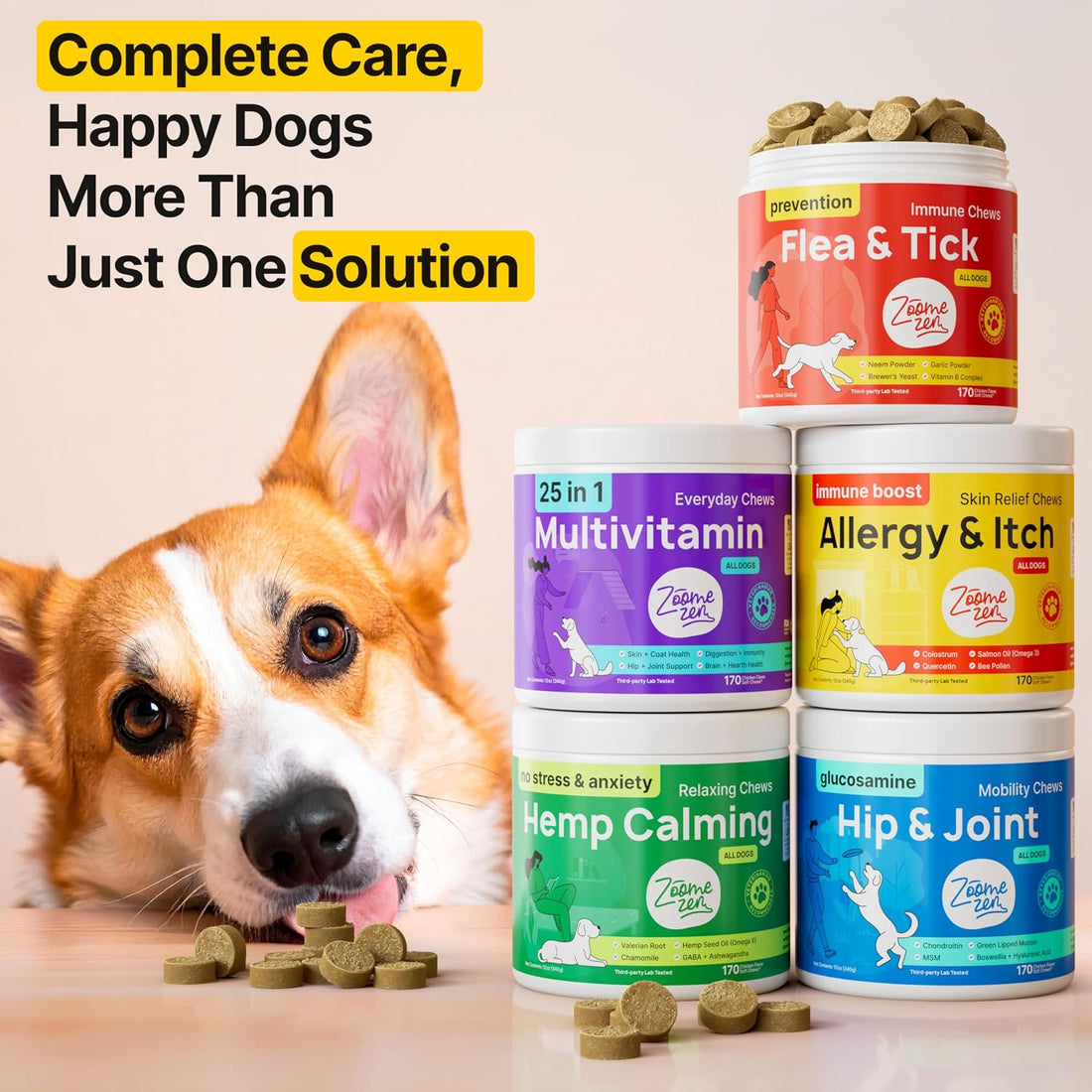 Flea and Tick Prevention for Dogs Chewable