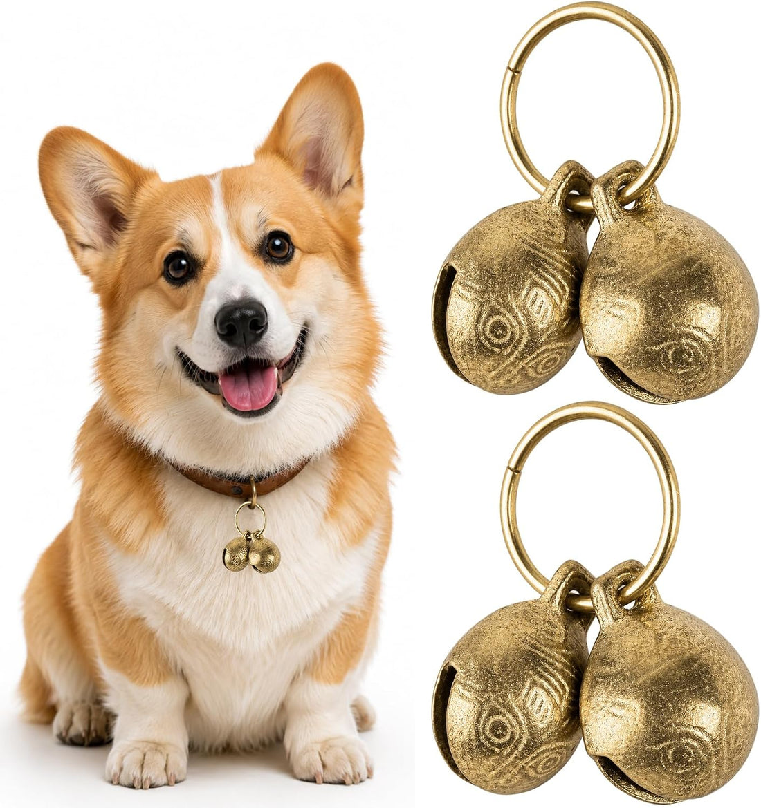 Copper Bells for Dog Collars,Brass Dog Bells