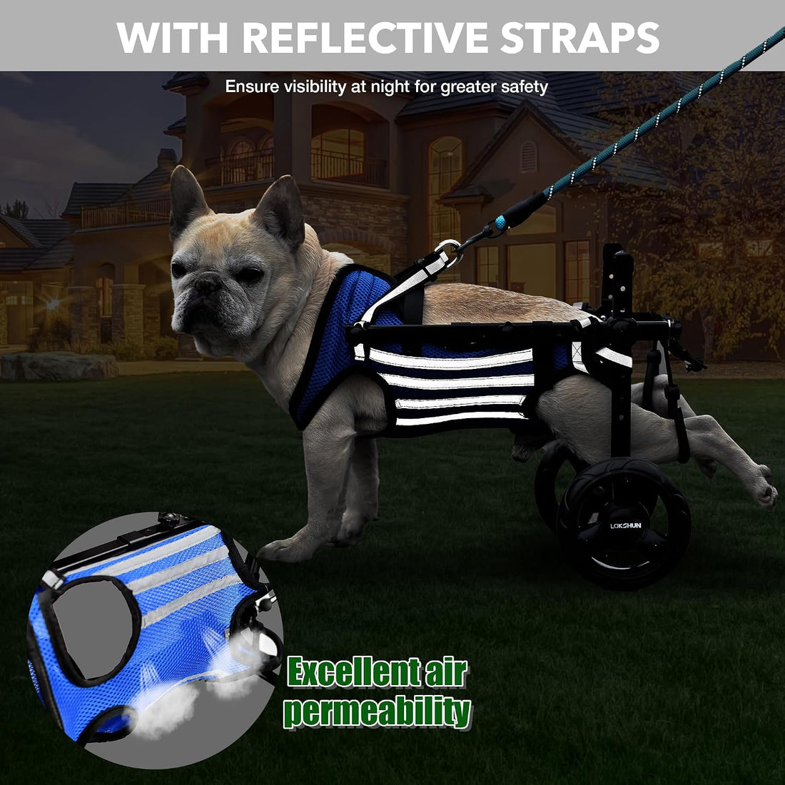 2025 Upgraded Dog Wheelchair for Back Legs Small Wheelchair for Dogs
