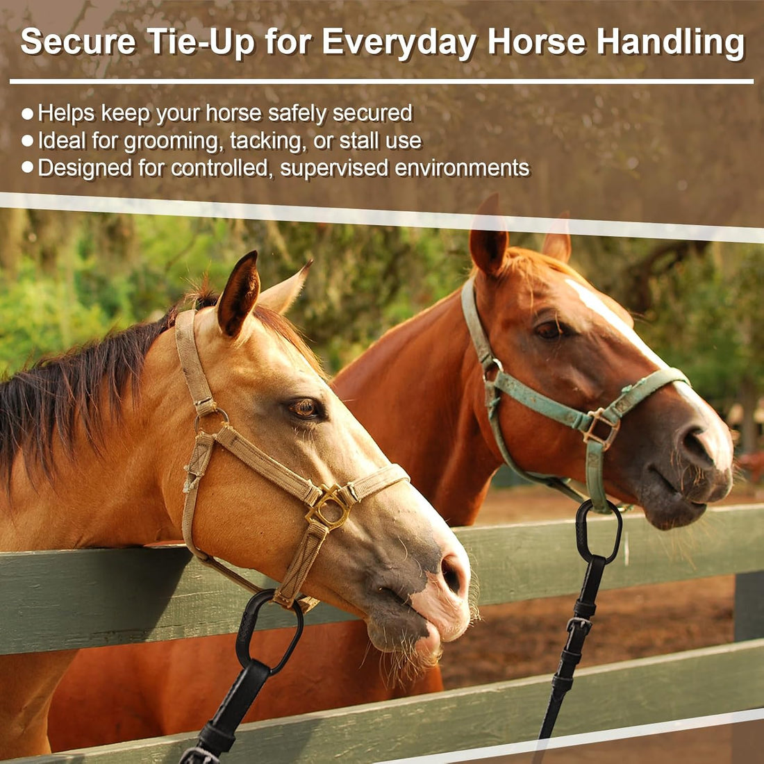 Shinylin 4 Pcs Protective Horse Tie Multi-Purpose Horse Clip