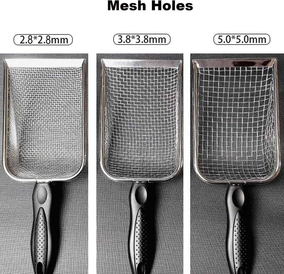 3PCS Chicken Poop Scooper for Coop, Metal Scooper Sifting Shovel