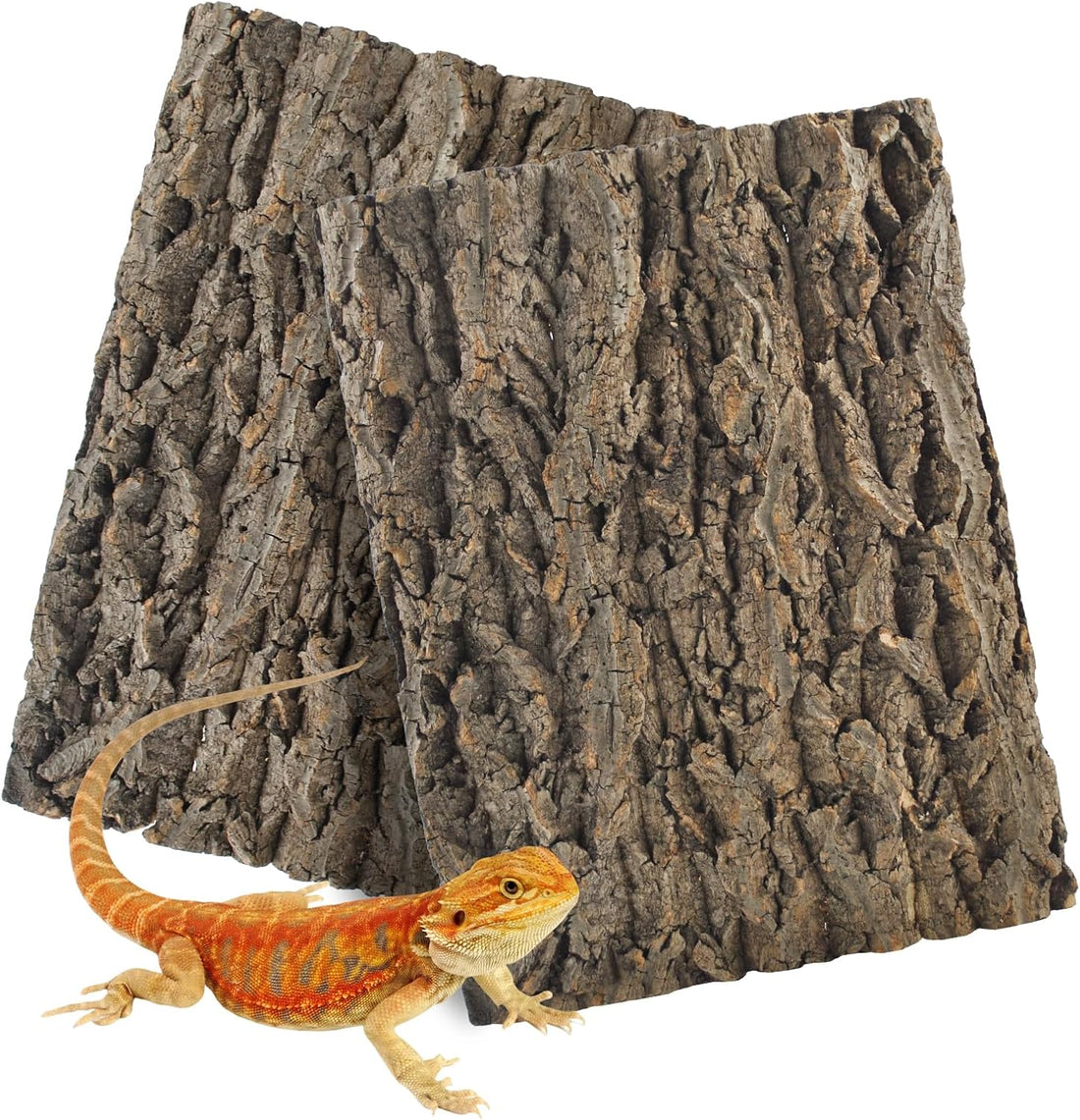 4PCS Reptile Cork Bark Mat,15.74 x 11.81 Inch Natural Cork Wood