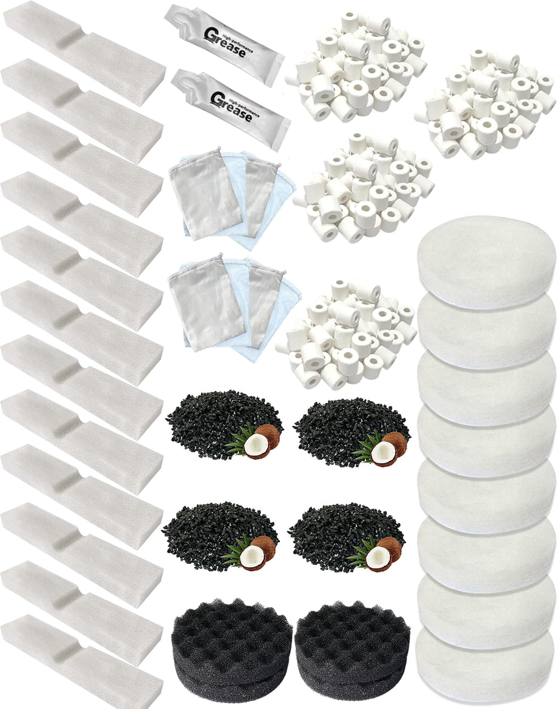 Aquarium Media Kits Compatible with Fluval FX2/FX4/FX5/FX6 Canister