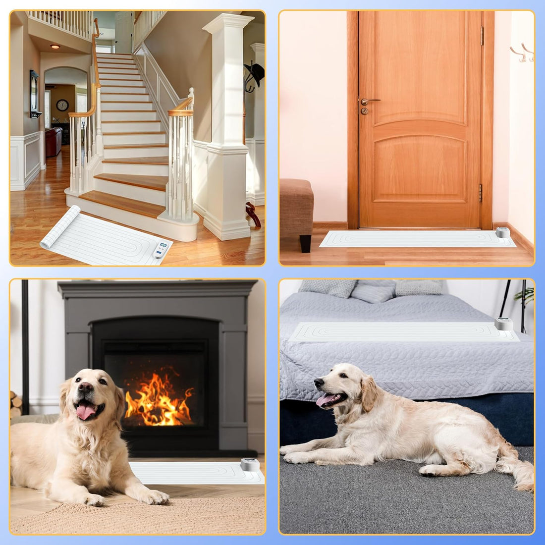PETNAISPet Shock Mat for Dogs & Cats, 41"x18" Rechargeable Scat Mat