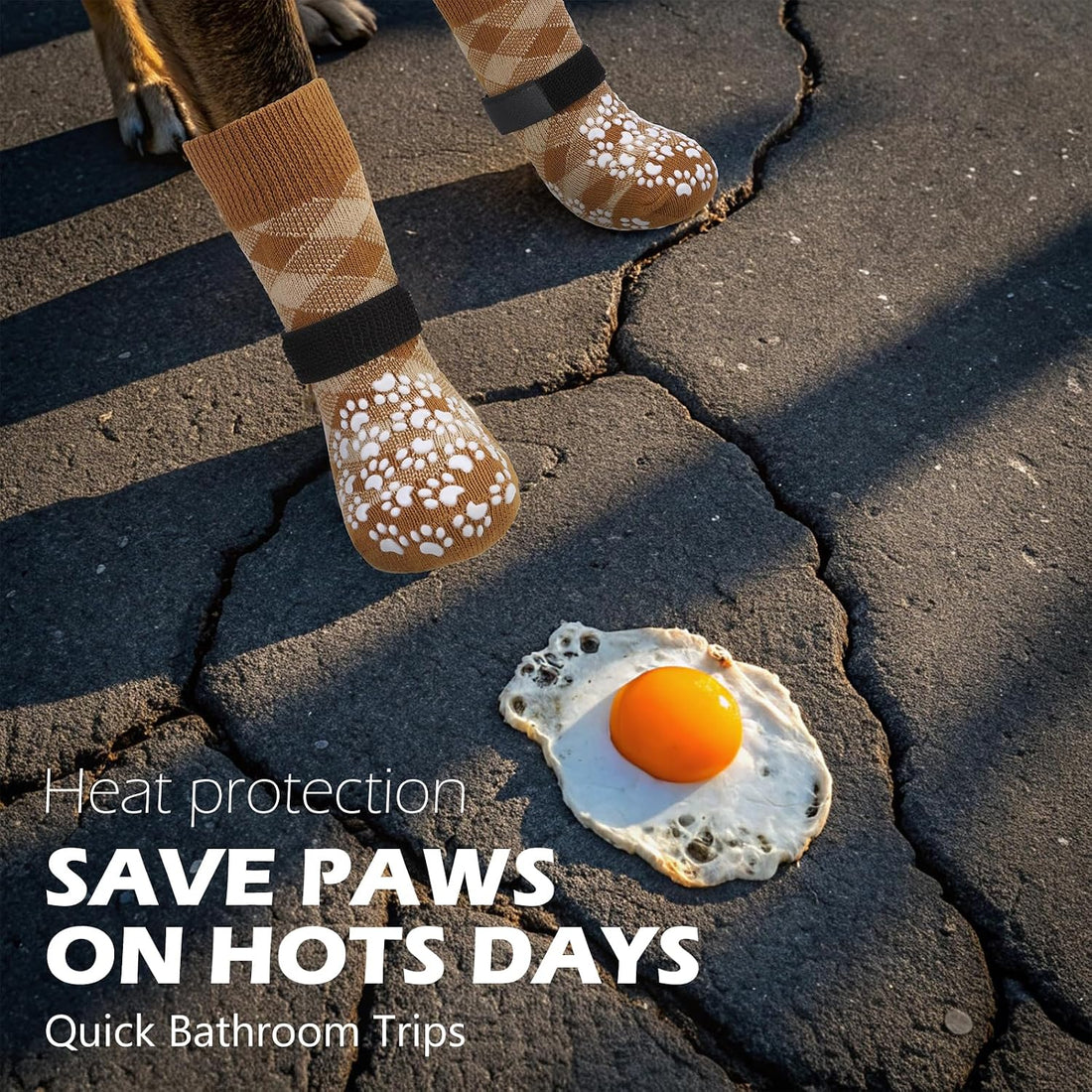 EXPAWLORER Dog Socks for Hot Pavement Summer to Prevent Licking Paws