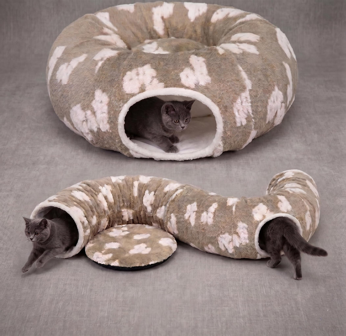 Pesen Cat Tunnel Bed with Soft Cushion