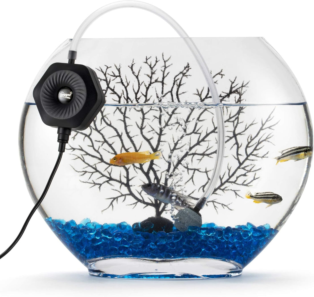 hygger Quiet Mini Small Aquarium Air Pump Betta Fish Tank Bubbler
