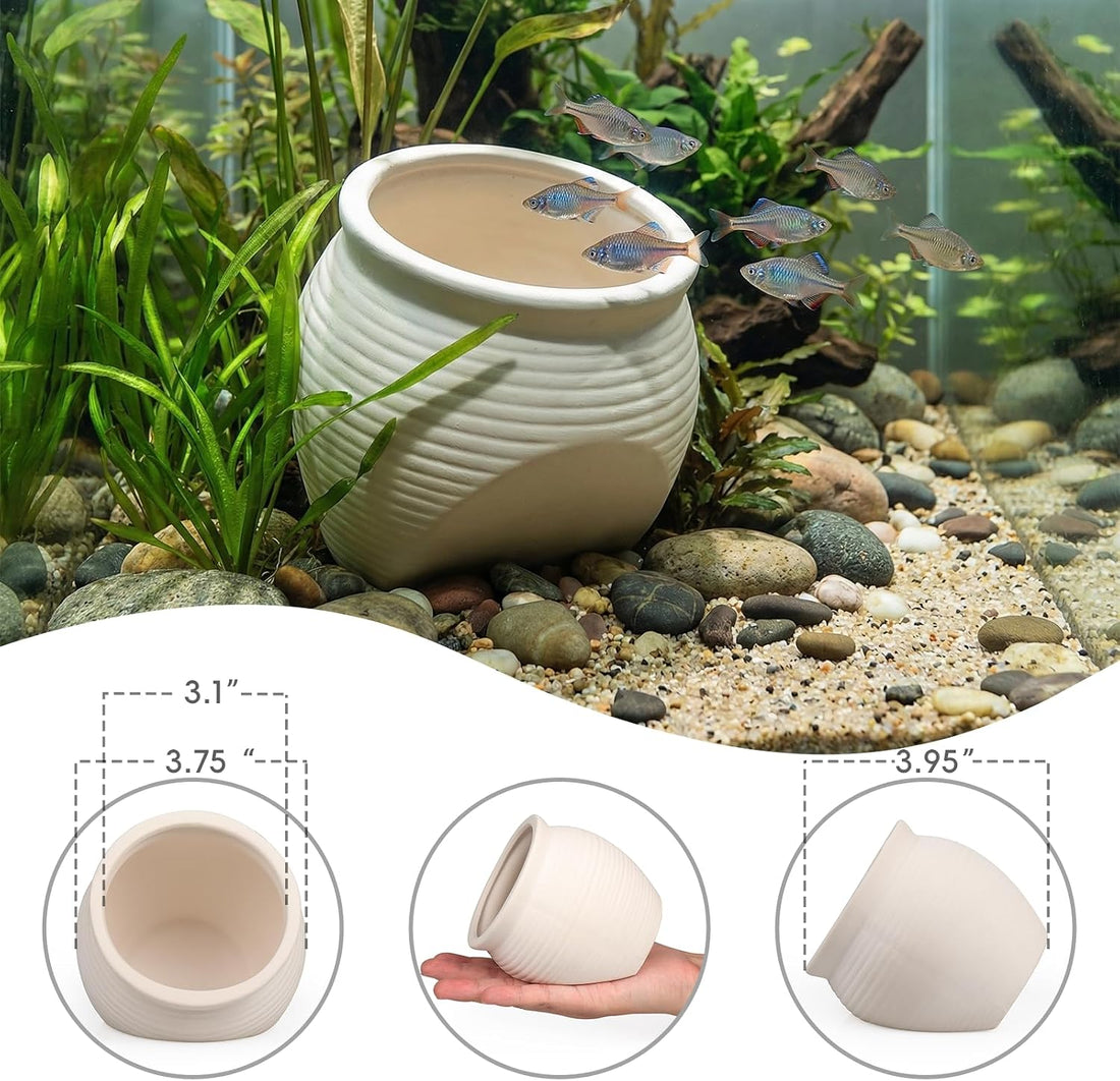 Fish Tank Ceramic Clay Pot for Hiding