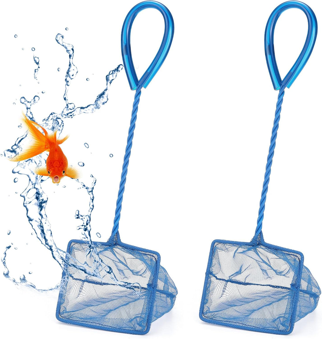 Mogoko 2 Pack Aquarium Net Fish Net Small Net Multi-Size Fine Mesh
