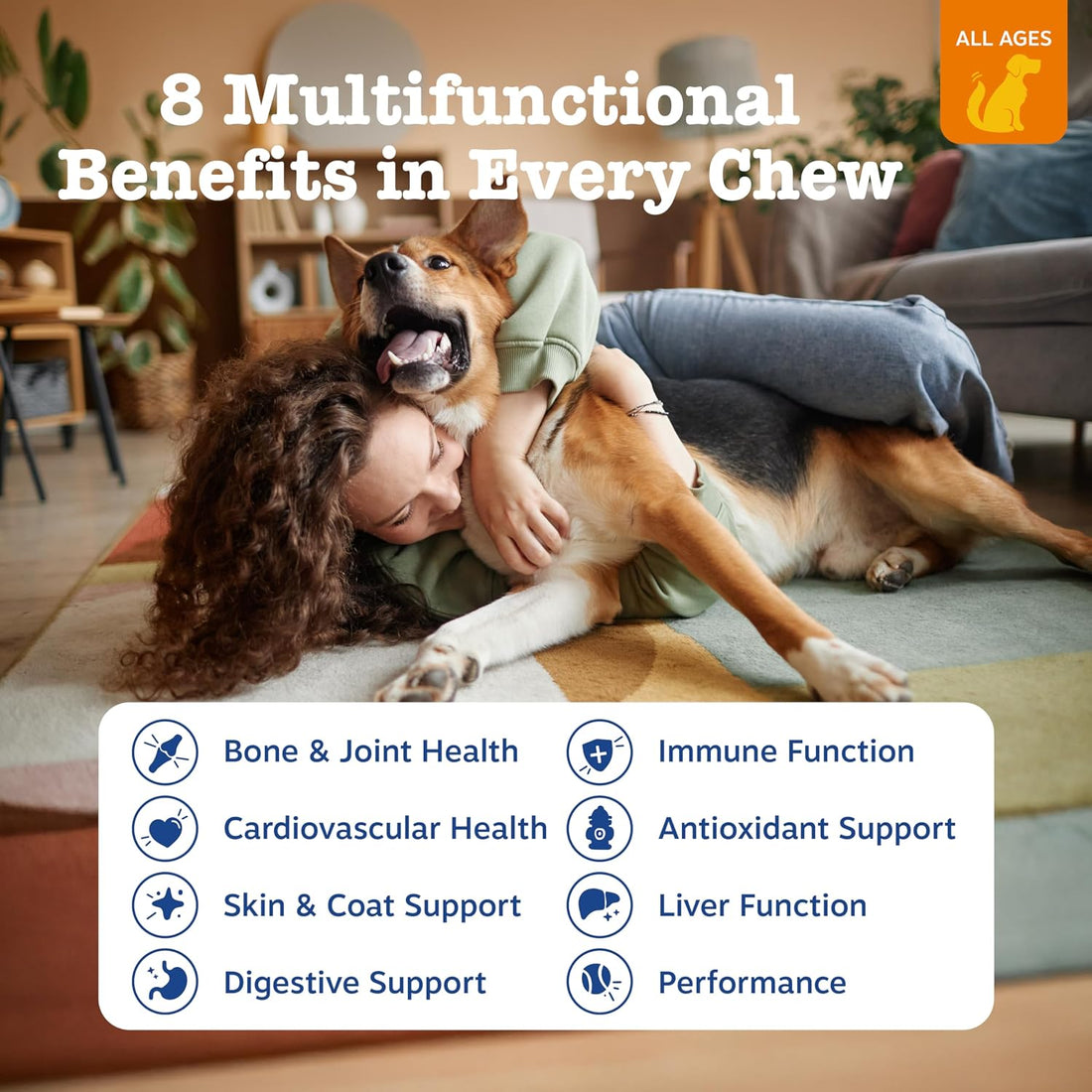 Zesty Paws Dog Multivitamin, Chewable Dog Vitamins and Supplements