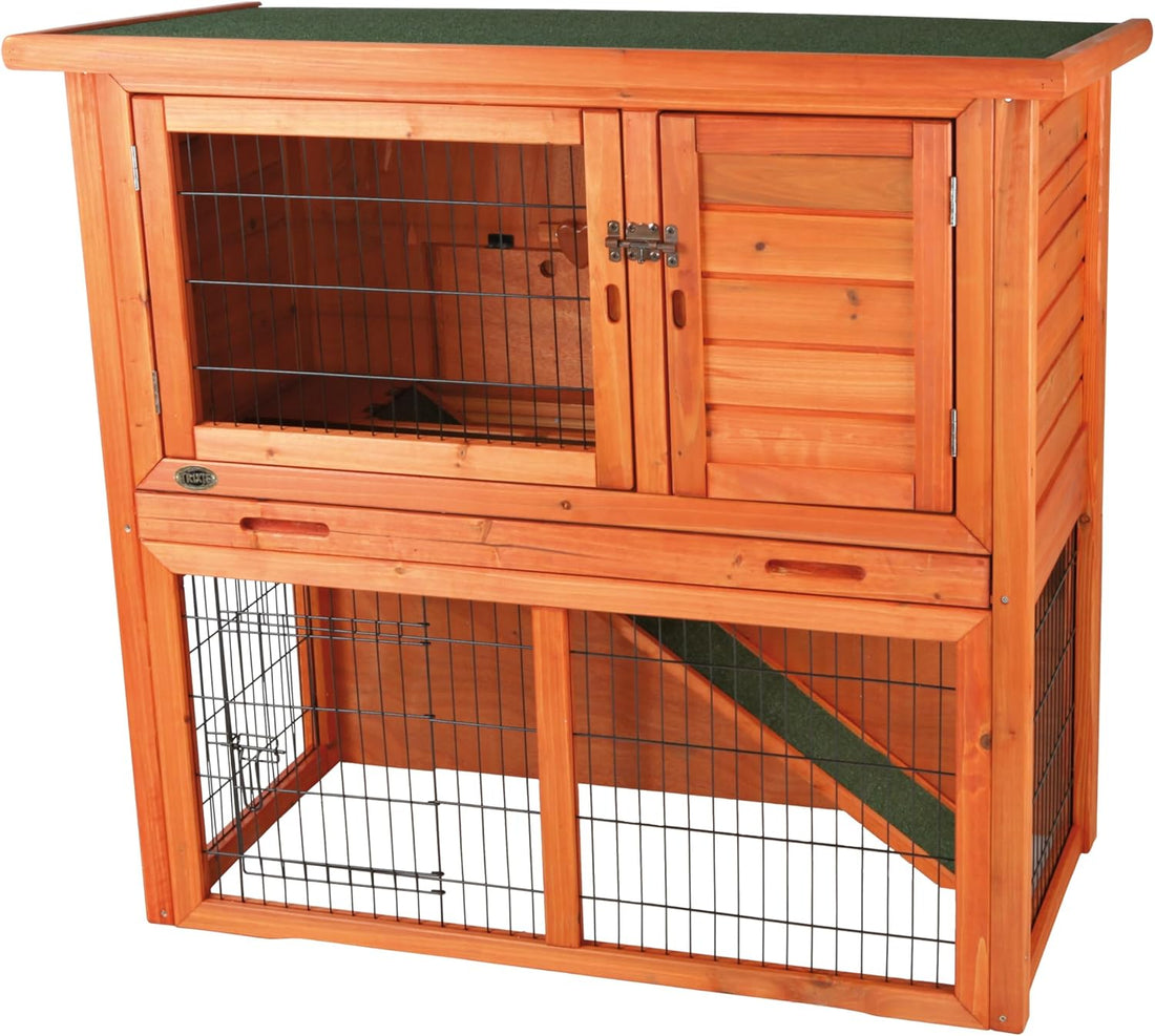 TRIXIE natura Outdoor Rabbit Hutch with Run