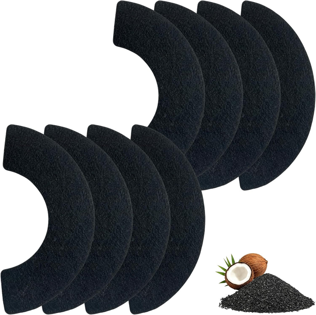 Carbon Filters Compatible with Litter-Robot 4, 8-Pack, 0.5-Inch Thick