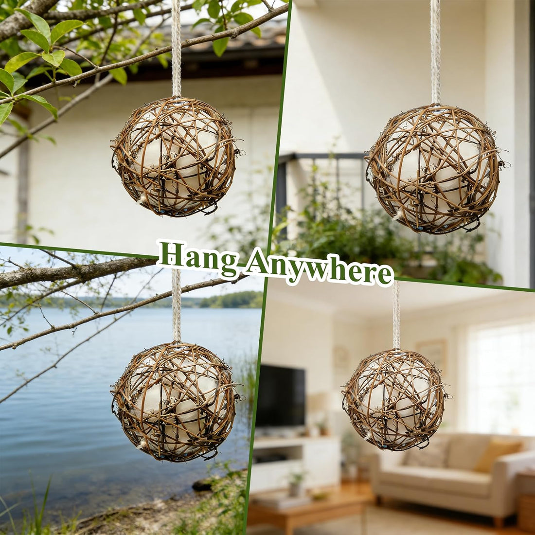 Gute Globe Hummingbird Nesters, Hummingbird Nesting Houses Set of 2