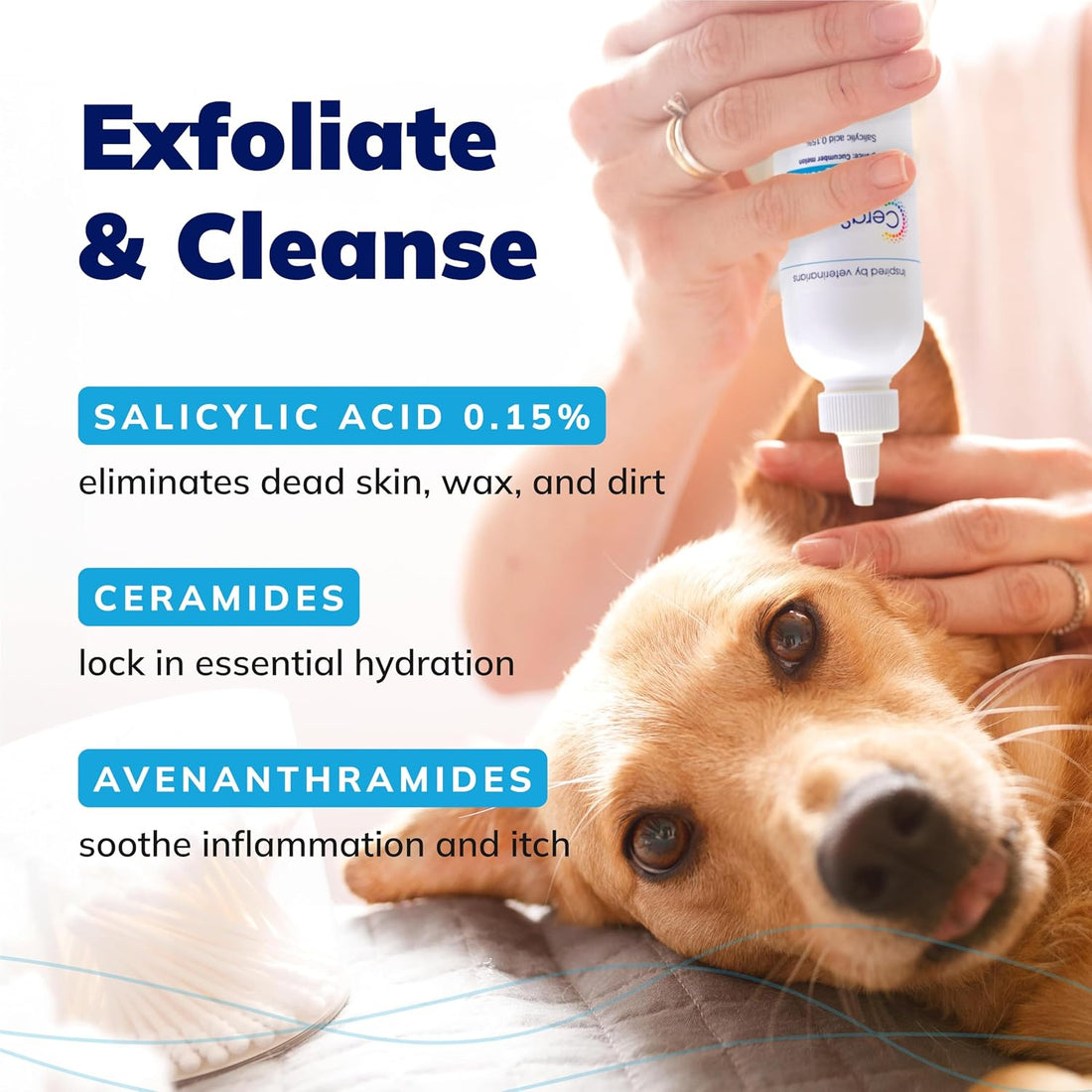 Covetrus CeraSoothe® SA Ear Cleansing Solution for Dogs, Cats & Horses