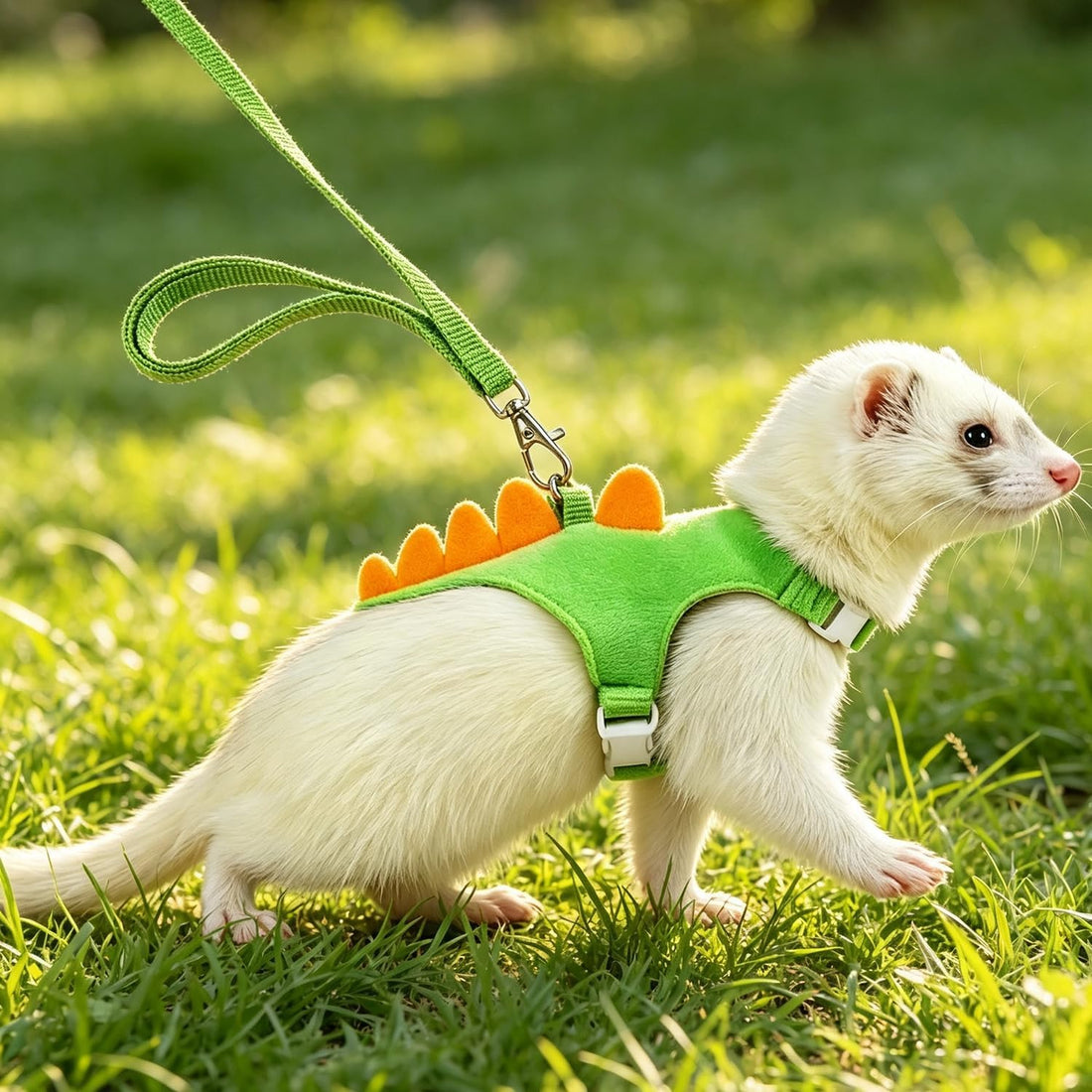 Ferret Harness and Leash Set with Bell,Ferret Vest Clothes Small
