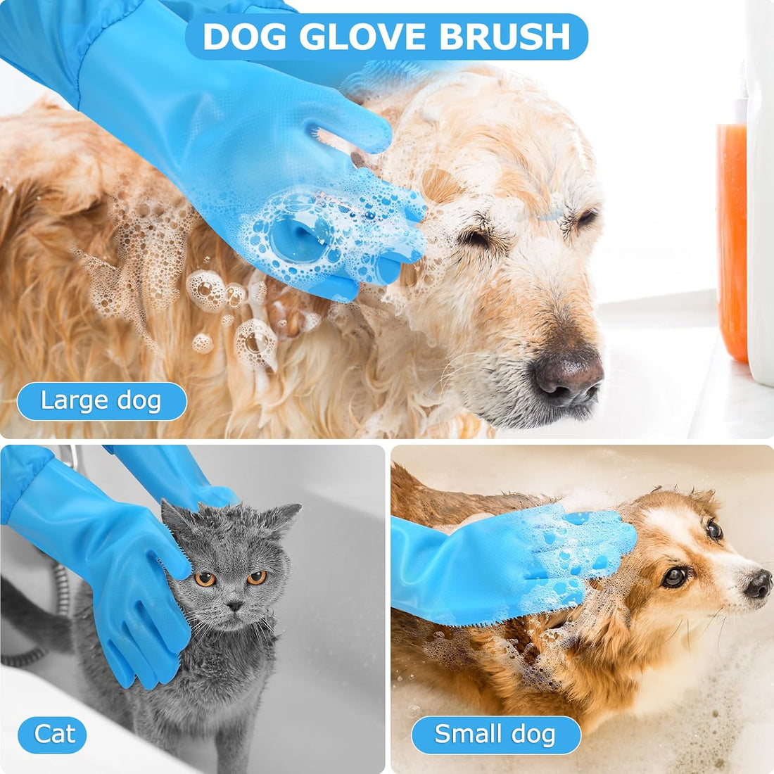Senquoyn Dog Washing Gloves | Pet Grooming Gloves