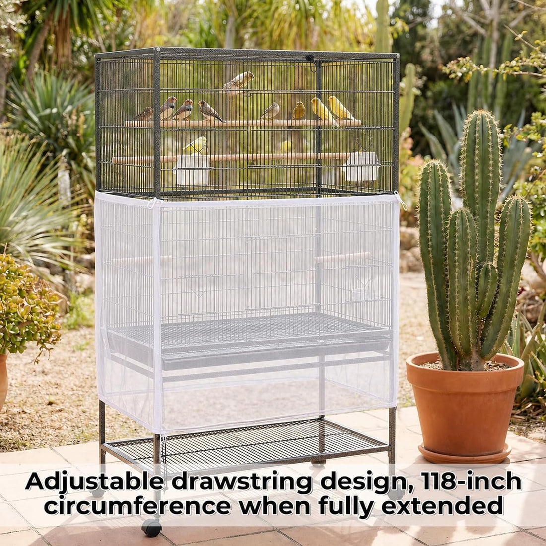 Large Bird Cage Cover Bird Cage Seed Catcher