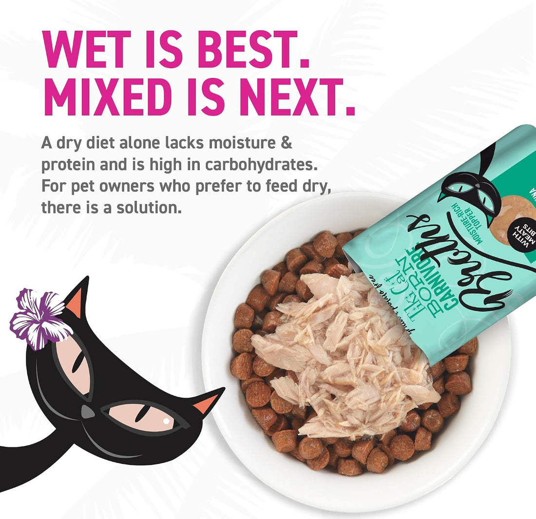 Tiki Cat Born Carnivore Broths Cat Food Topper, Tuna, 1.3oz, 12ct
