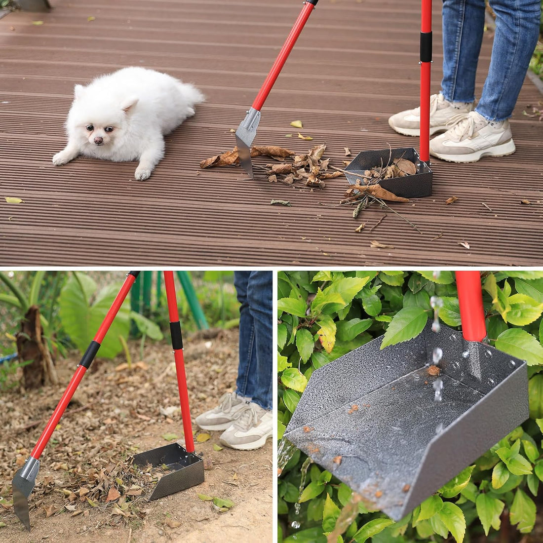 𝗫-𝗧𝗘𝗖𝗢𝗞𝗜𝗧 Pooper Scooper - 𝗗𝘂𝗿𝗮𝗯𝗹𝗲 & 𝗦𝘁𝘂𝗿𝗱𝘆 Spade&Tray Set with Long