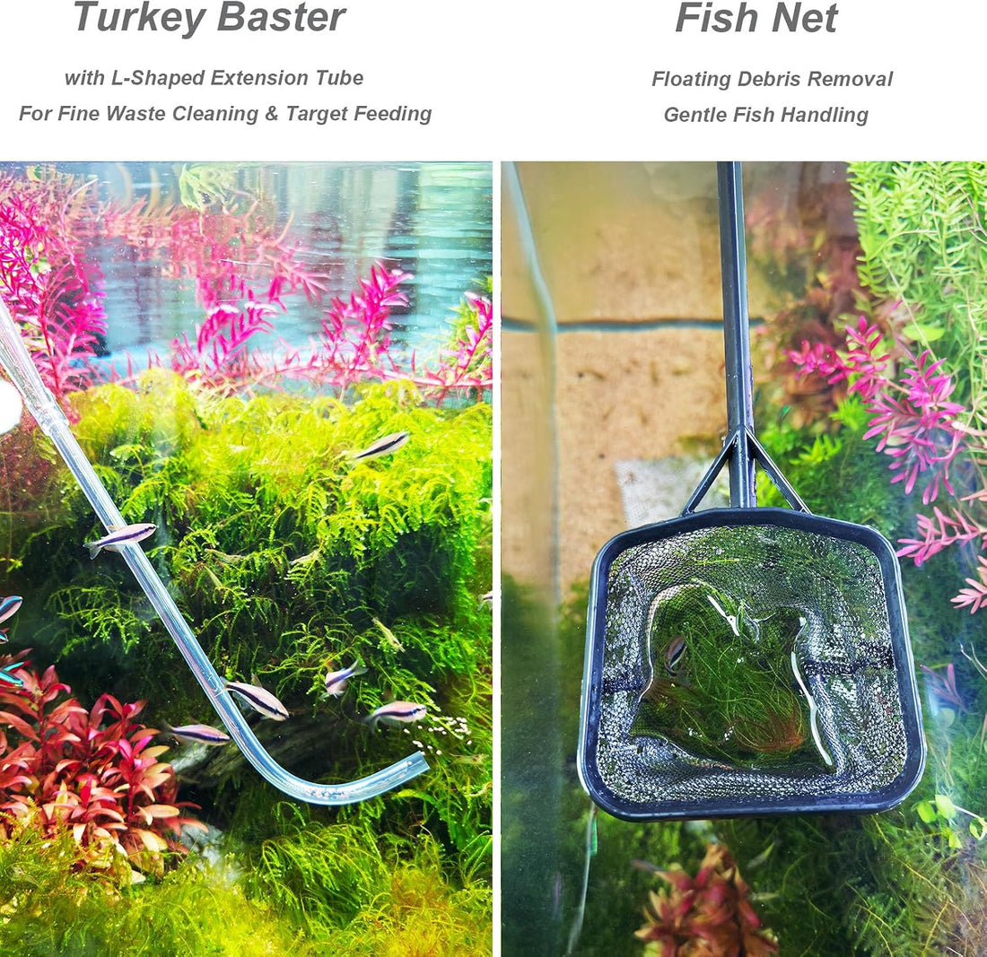 Aquarium Siphon Vacuum Kit with Turkey Baster