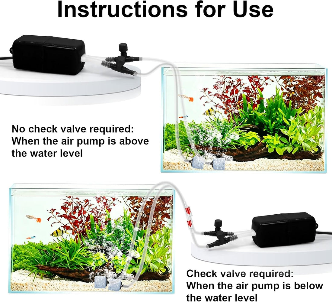 Uncle Yang Aquarium Air Pump 1W Adjustable Quiet Aquarium Aerator