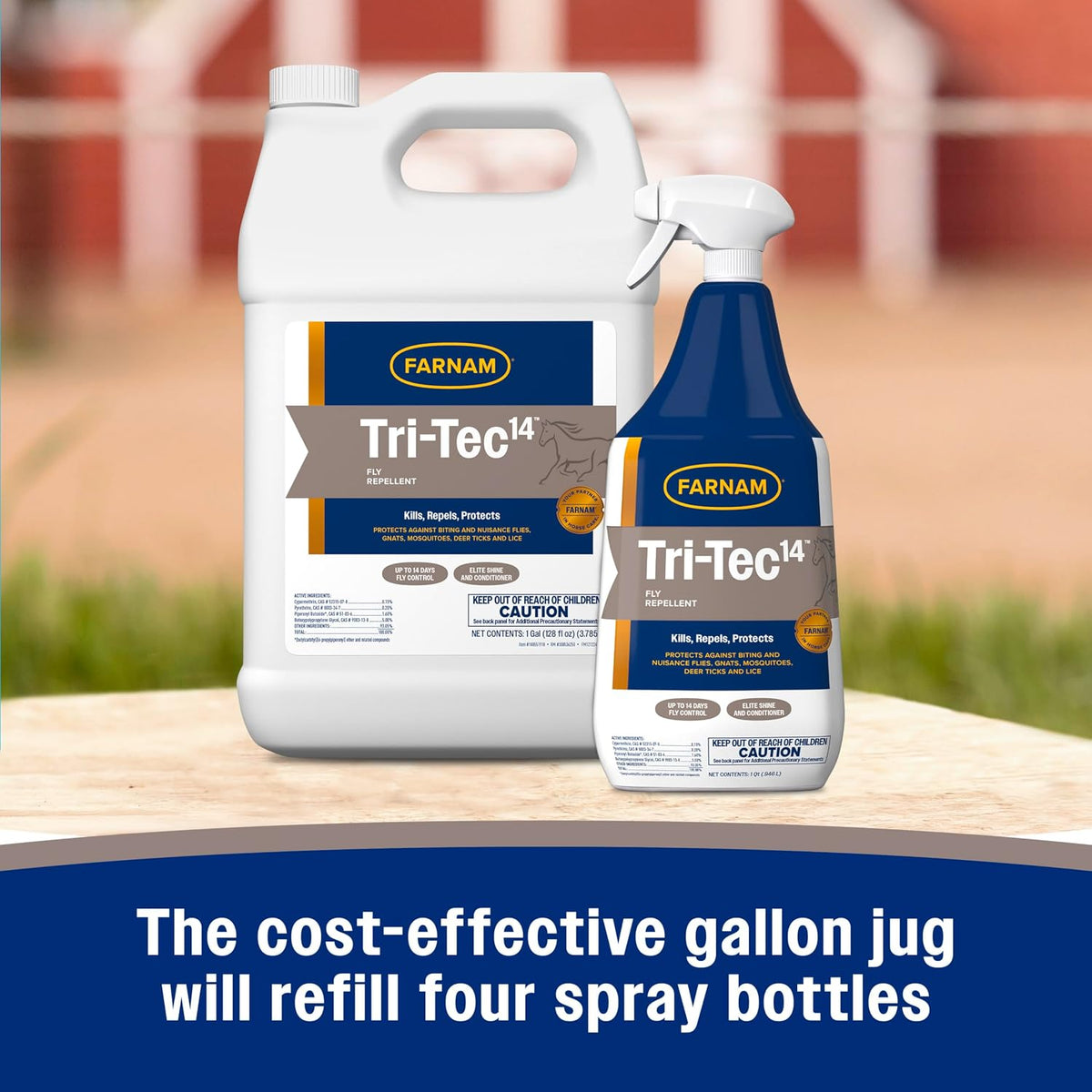 Farnam Tri-Tec 14 Fly Spray for Horses, Protects for Up to 14 Days