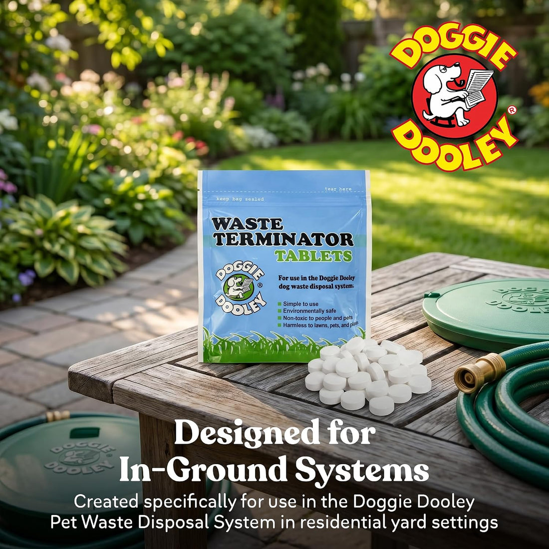 Doggie Dooley Waste Terminator Tablets - Resealable Pouch
