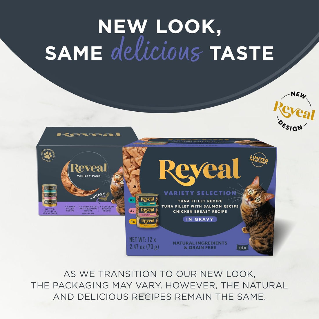Reveal Fish & Chicken Variety in Gravy Wet Cat Food 12-Pack 2.47 oz