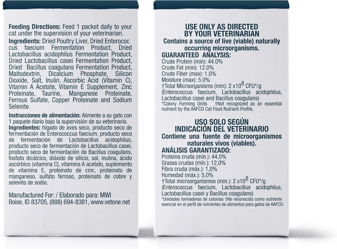 VetOne Advita Powder Probiotic Nutritional Supplement for Cats