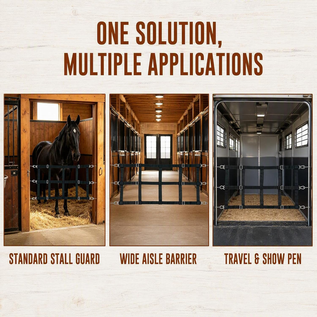2‑Pack Horse Stall Safety Guard Panels