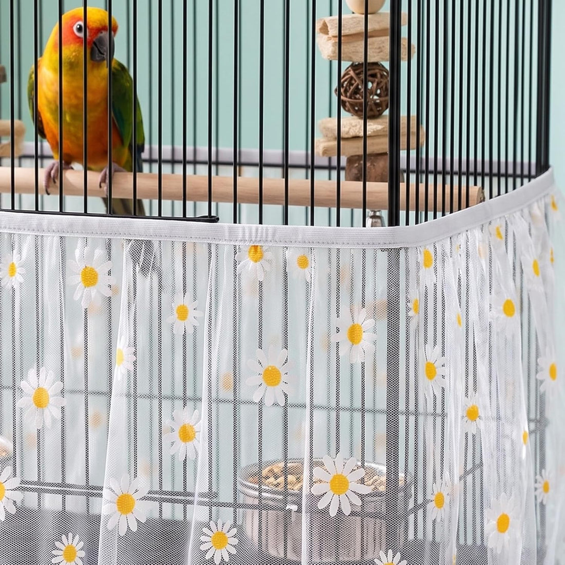 2pcs Bird Cage Net, Bird Cage Netting Seed Catcher